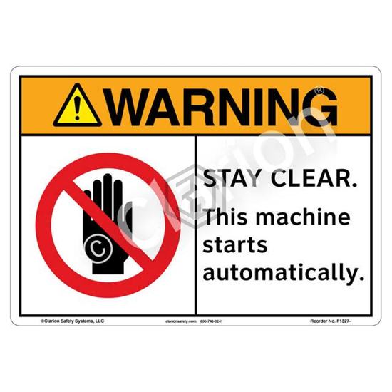 F1327-BJSW1 - Clarion Safety Systems - Signs, Nameplates, Posters