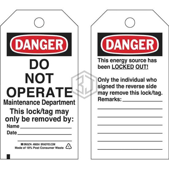 66054 - Brady Corporation - Tags