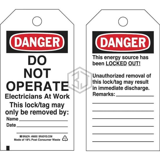 65504 - Brady Corporation - Tags