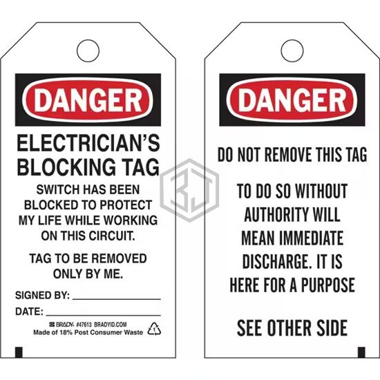47613 - Brady Corporation - Tags
