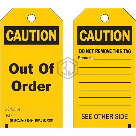 86485 - Brady Corporation - Tags