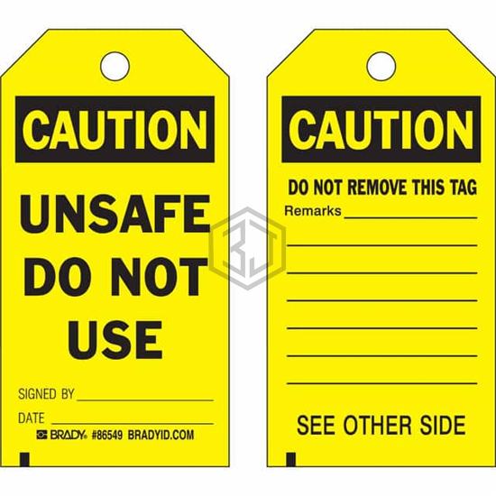 86549 - Brady Corporation - Tags
