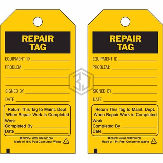 86554 - Brady Corporation - Tags