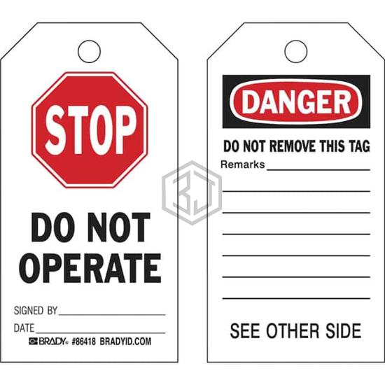 86418 - Brady Corporation - Tags