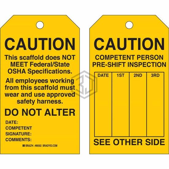 86629 - Brady Corporation - Tags