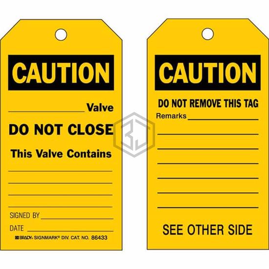 86433 - Brady Corporation - Tags