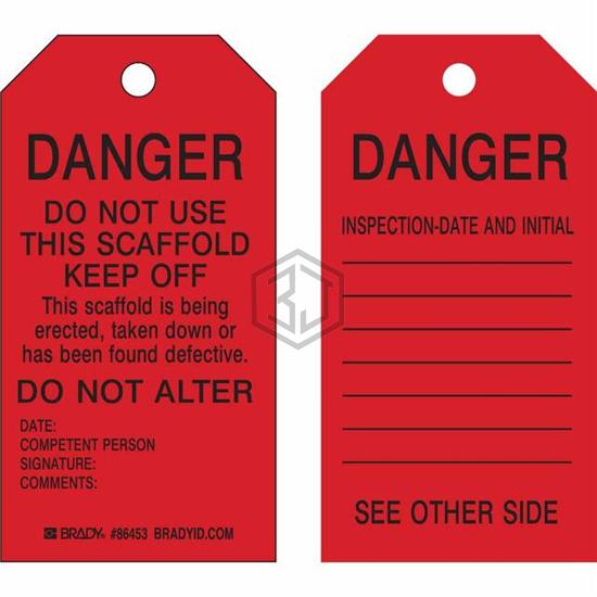 86453 - Brady Corporation - Tags