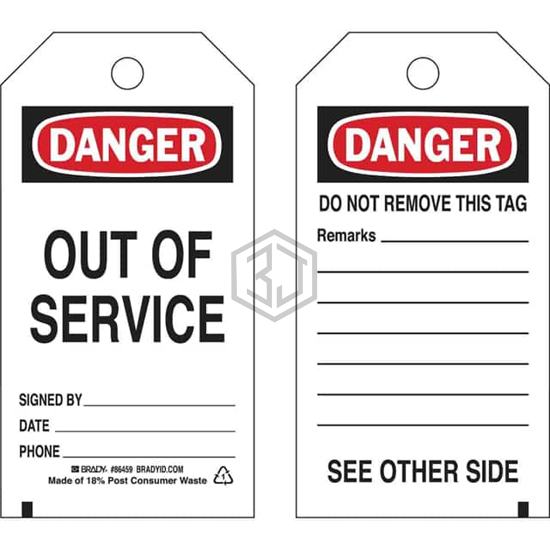 86459 - Brady Corporation - Tags