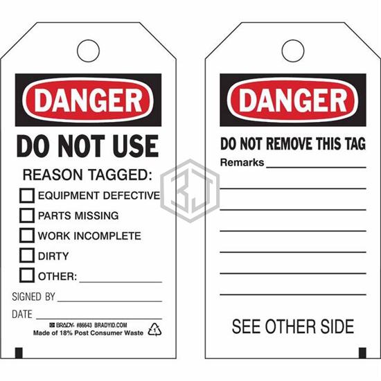 86698 - Brady Corporation - Tags