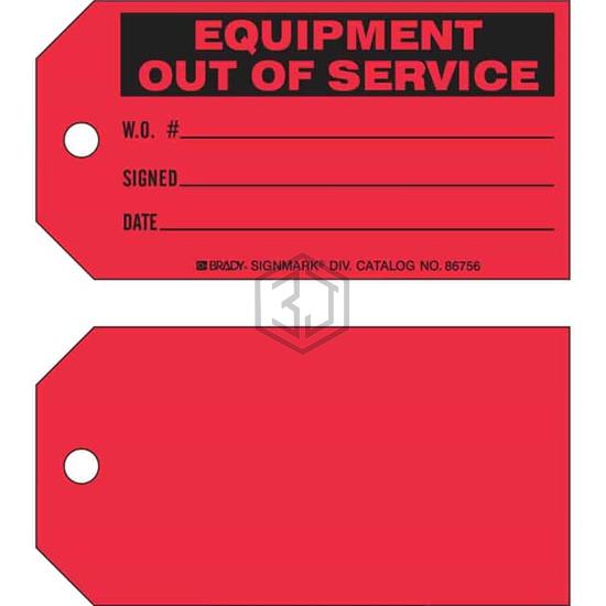 86756 - Brady Corporation - Tags
