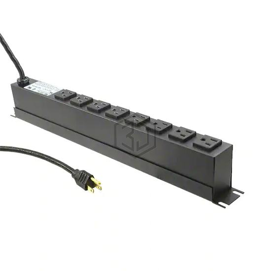 1583T8B1BK - Hammond Manufacturing - Power Distribution, Surge Protectors