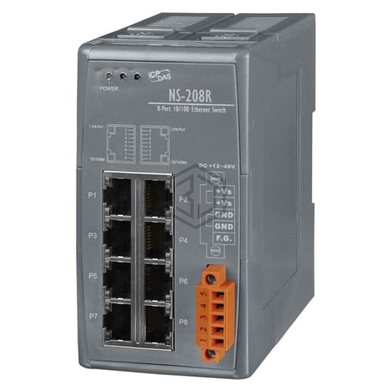 NS-208R - ICP DAS USA INC - Switches, Hubs