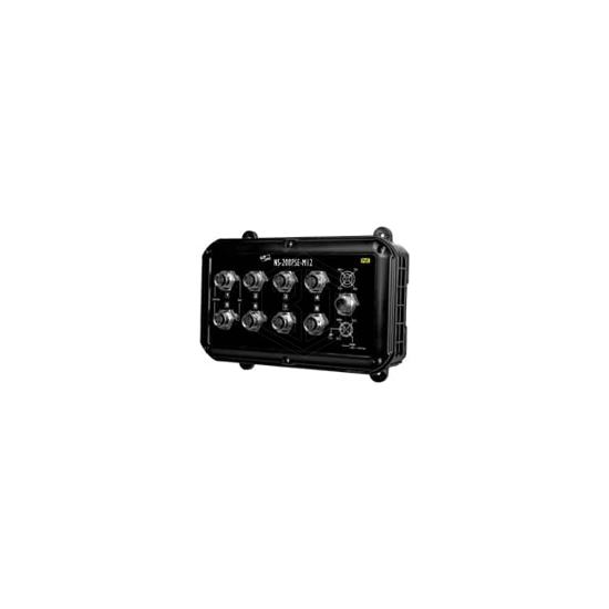 NS-208PSE-M12-IP67 - ICP DAS USA INC - Switches, Hubs