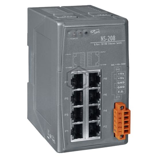 NS-208 - ICP DAS USA INC - Switches, Hubs