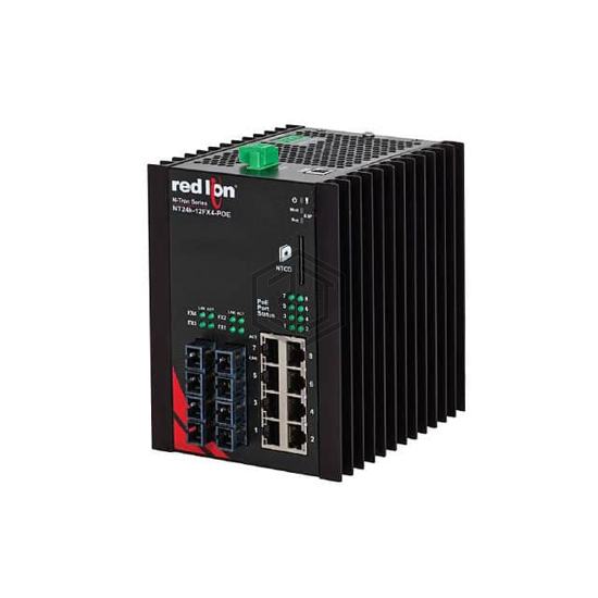 NT24K-12FX4-SC-POE - Red Lion Controls - Switches, Hubs