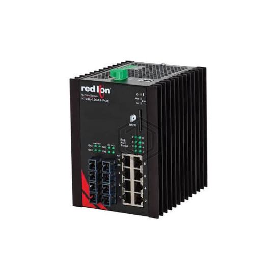 NT24K-12GXE4-SC-80-POE - Red Lion Controls - Switches, Hubs