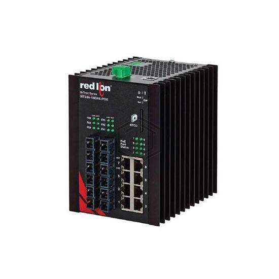 NT24K-14GXE6-SC-40-POE - Red Lion Controls - Switches, Hubs