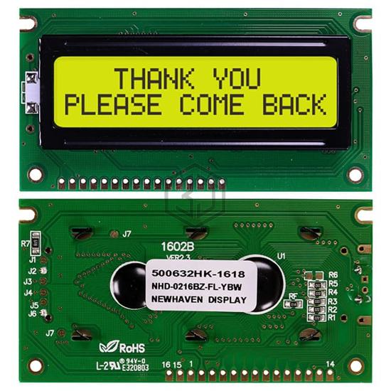 NHD-0216BZ-FL-YBW - Newhaven Display Intl - Display Modules - LCD, OLED Character and Numeric