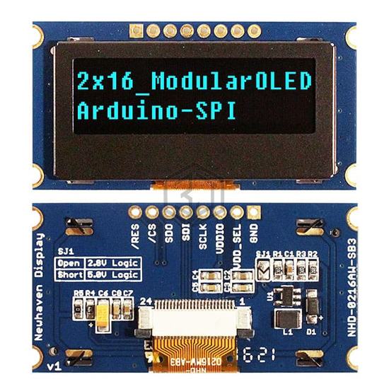 NHD-0216AW-SB3 - Newhaven Display Intl - Display Modules - LCD, OLED Character and Numeric
