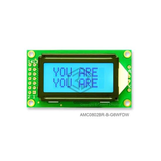 AMC0802BR-B-G6WFDW - Orient Display - duplicate use 3444 - Display Modules - LCD, OLED Character and Numeric
