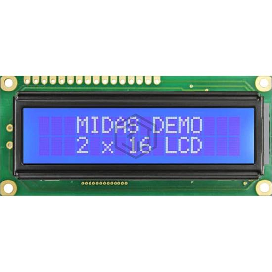 MD21605G12W3-BNMLW-VE - Midas Displays - Display Modules - LCD, OLED Character and Numeric