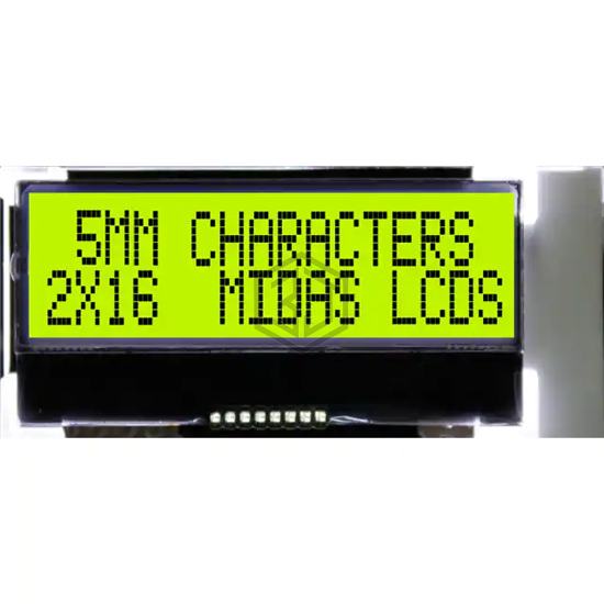 MCCOG21605B6W-SPTLYI - Midas Displays - Display Modules - LCD, OLED Character and Numeric