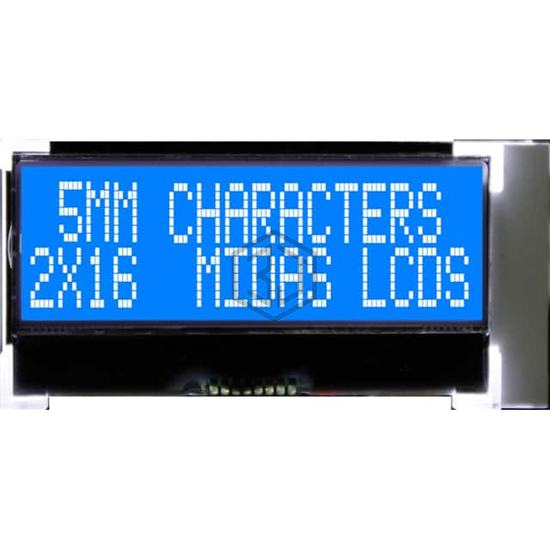 MCCOG21605D6W-BNMLWI - Midas Displays - Display Modules - LCD, OLED Character and Numeric