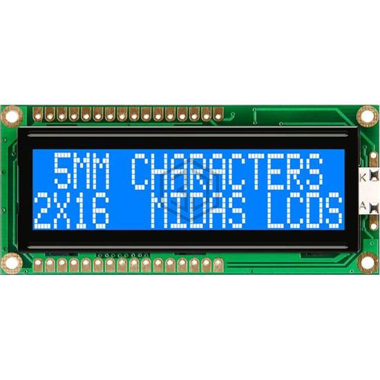 MC21605G6WD-BNMLW-V2 - Midas Displays - Display Modules - LCD, OLED Character and Numeric