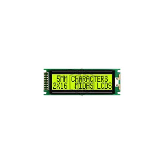 MC21605DA6W-SPTLY-V2 - Midas Displays - Display Modules - LCD, OLED Character and Numeric