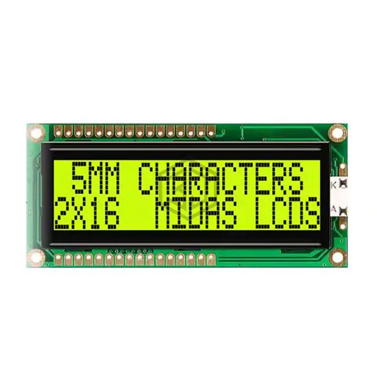 MC21605G6WD-SPTLY-V2 - Midas Displays - Display Modules - LCD, OLED Character and Numeric