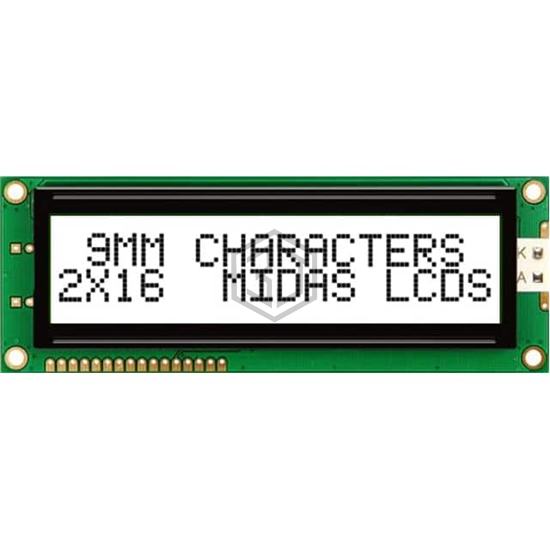 MC21609AB6W-FPTLW-V2 - Midas Displays - Display Modules - LCD, OLED Character and Numeric