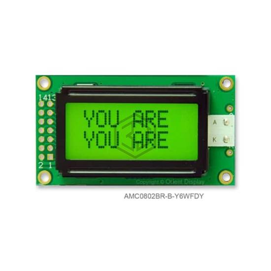 AMC0802BR-B-Y6WFDY - Orient Display - duplicate use 3444 - Display Modules - LCD, OLED Character and Numeric