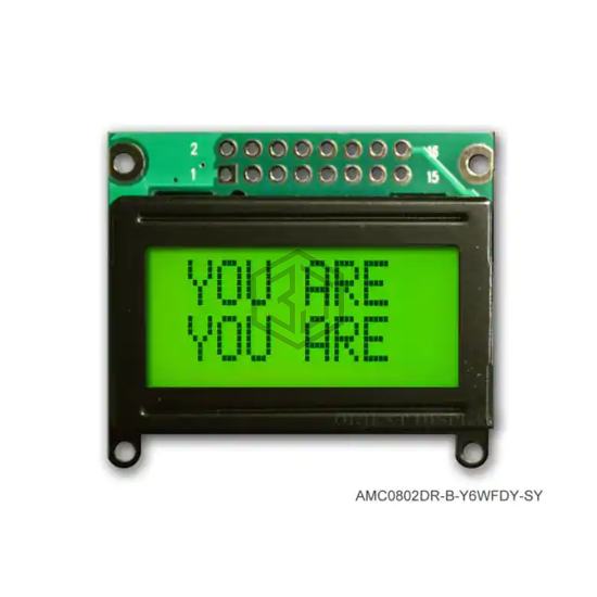 AMC0802DR-B-Y6WFDY - Orient Display - duplicate use 3444 - Display Modules - LCD, OLED Character and Numeric
