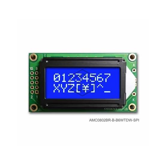 AMC0802BR-B-B6WTDW-SPI - Orient Display - duplicate use 3444 - Display Modules - LCD, OLED Character and Numeric