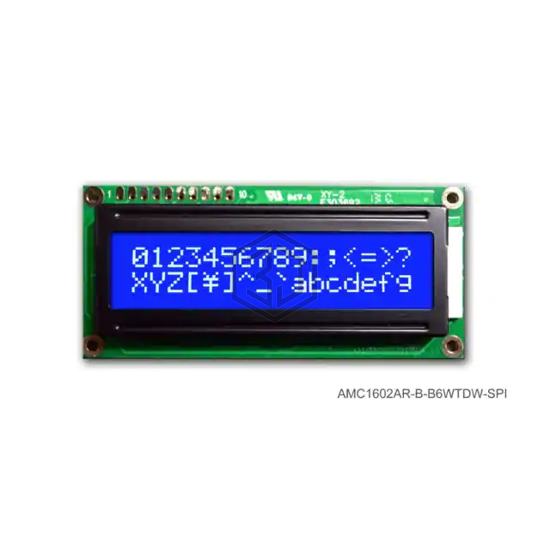 AMC1602AR-B-B6WTDW-SPI - Orient Display - duplicate use 3444 - Display Modules - LCD, OLED Character and Numeric