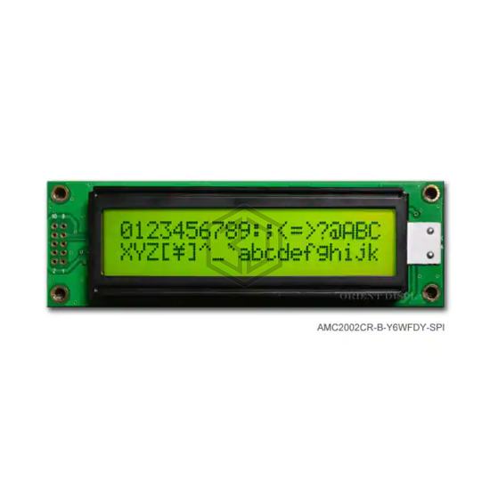 AMC2002CR-B-Y6WFDY-SPI - Orient Display - duplicate use 3444 - Display Modules - LCD, OLED Character and Numeric