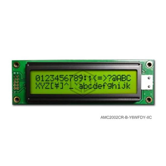 AMC2002CR-B-Y6WFDY-I2C - Orient Display - duplicate use 3444 - Display Modules - LCD, OLED Character and Numeric
