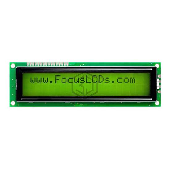 C202ALBSYLY6WT33XAA - Focus LCDs - Display Modules - LCD, OLED Character and Numeric