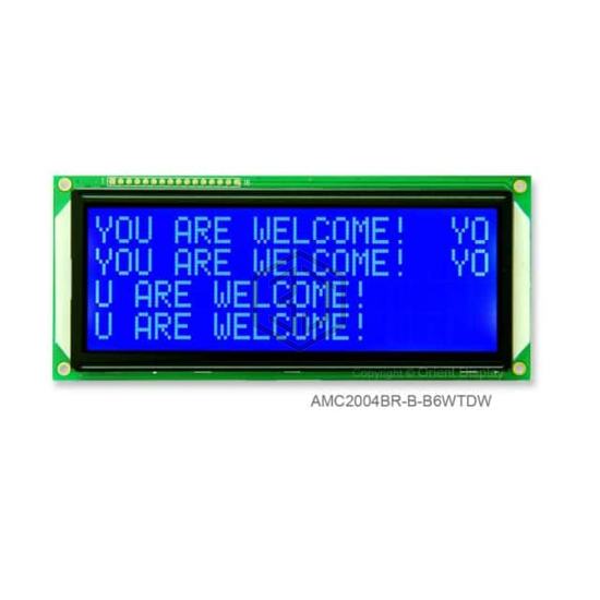 AMC2004BR-B-B6WTDW - Orient Display - duplicate use 3444 - Display Modules - LCD, OLED Character and Numeric