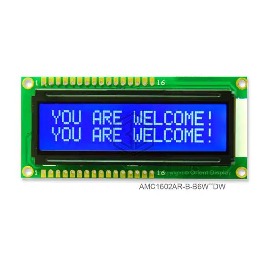 AMC1602AR-B-B6WTDW - Orient Display - duplicate use 3444 - Display Modules - LCD, OLED Character and Numeric