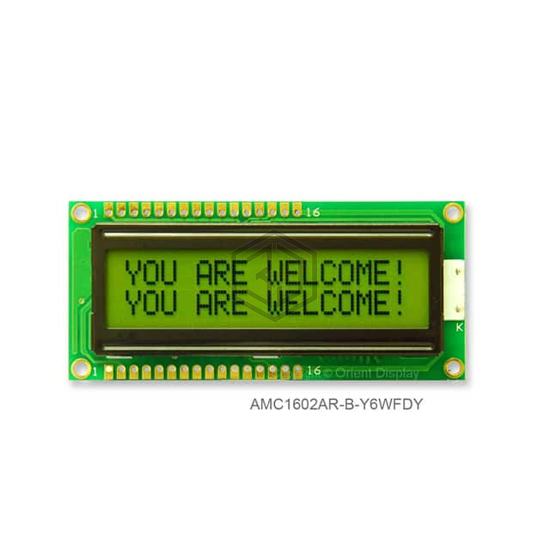 AMC1602AR-B-Y6WFDY - Orient Display - duplicate use 3444 - Display Modules - LCD, OLED Character and Numeric