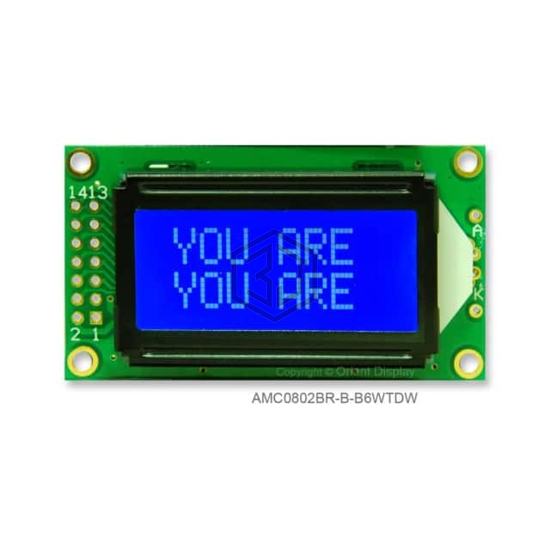 AMC0802BR-B-B6WTDW - Orient Display - duplicate use 3444 - Display Modules - LCD, OLED Character and Numeric