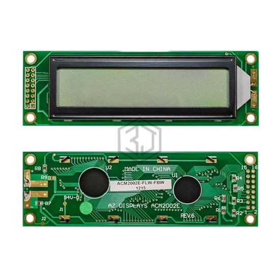 ACM2002E-FL-YBW-R - AZ Displays - Display Modules - LCD, OLED Character and Numeric