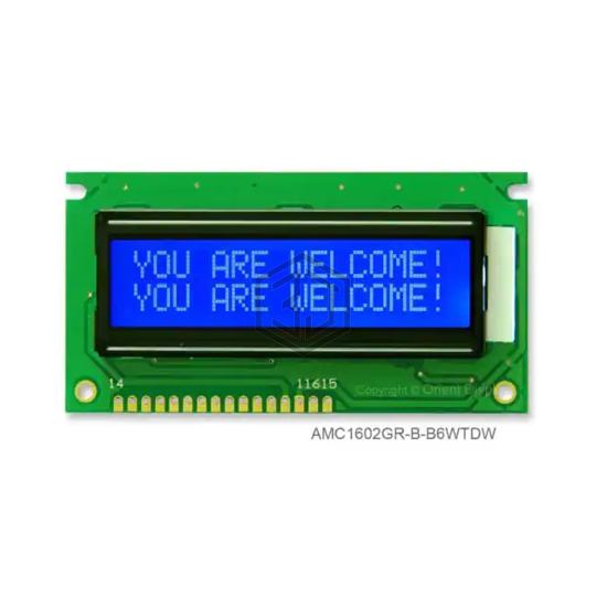 AMC1602GR-B-B6WTDW - Orient Display - duplicate use 3444 - Display Modules - LCD, OLED Character and Numeric