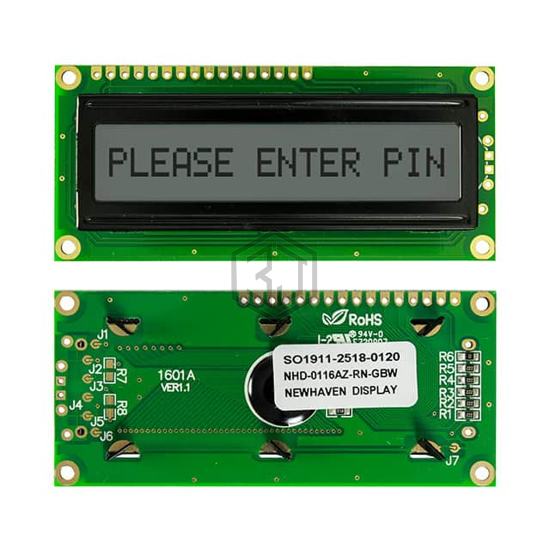 NHD-0116AZ-RN-GBW - Newhaven Display Intl - Display Modules - LCD, OLED Character and Numeric