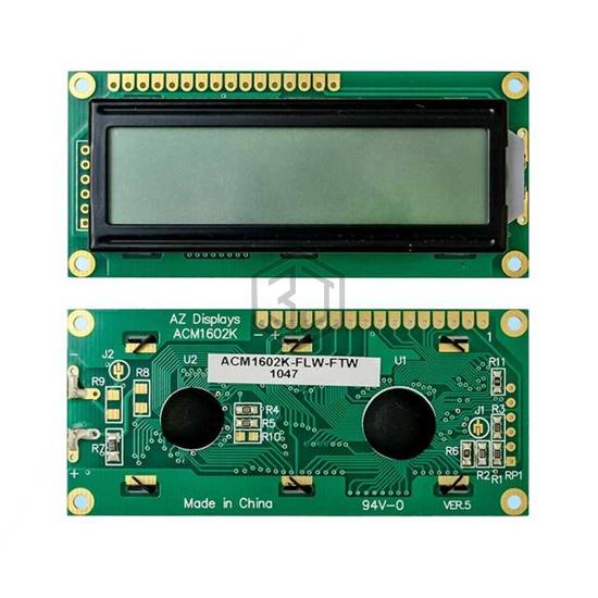 ACM1602K-RN-GBW - AZ Displays - Display Modules - LCD, OLED Character and Numeric
