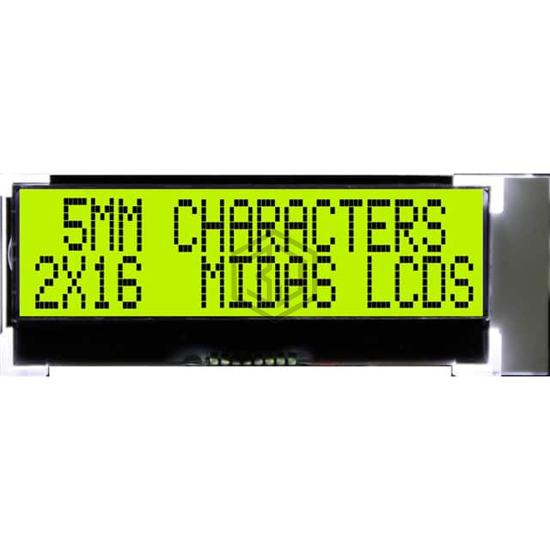 MCCOG21605D6W-SPTLYI - Midas Displays - Display Modules - LCD, OLED Character and Numeric
