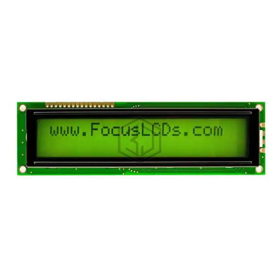 C202C-YTY-LW65 - Focus LCDs - Display Modules - LCD, OLED Character and Numeric