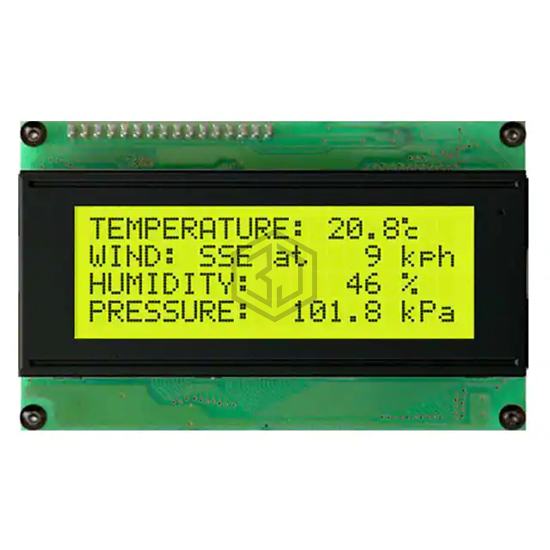 MOP-AL204A-BYFY-25E-3IN - Matrix Orbital - Display Modules - LCD, OLED Character and Numeric
