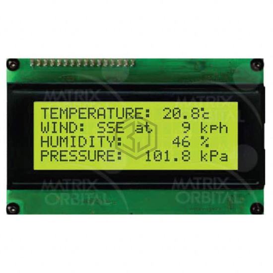 LK204-25-422-E - Matrix Orbital - Display Modules - LCD, OLED Character and Numeric